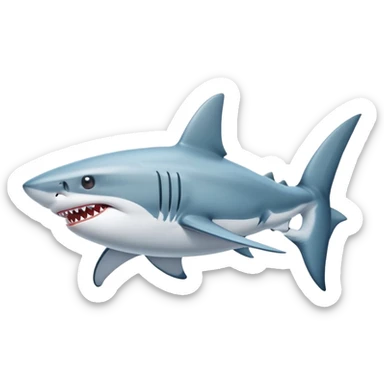 Shark With shoes nike sticker