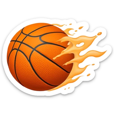 Basketball airball sticker