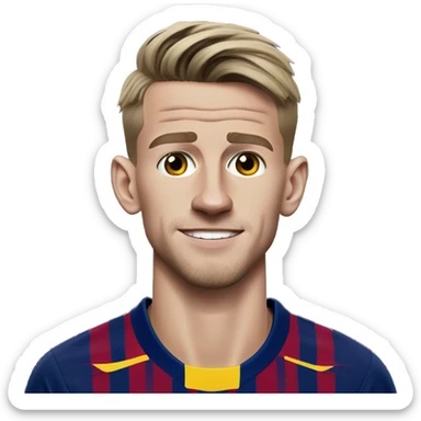 Caricatural Dani Olmo in Barca  sticker
