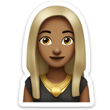 my egyptian friend maria who has a very friendly facial expression like a teach sticker