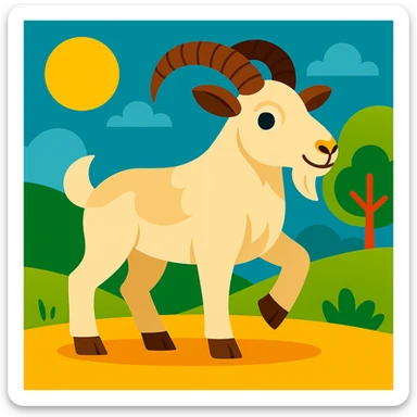 Mountain goat sticker