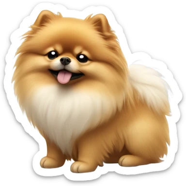 Sleeping Pomeranian sticker