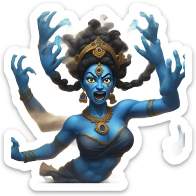 kali arising from ashes sticker
