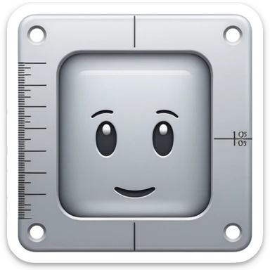 mac os icon crop ruler square  sticker
