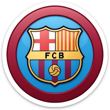 Barcelona club logo sticker