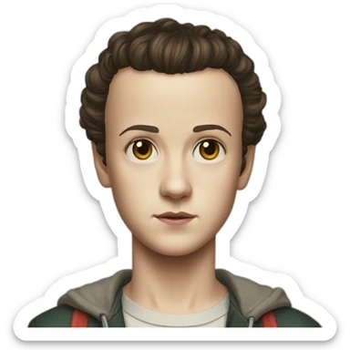 stranger things eleven sticker