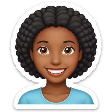 i love you black girl edition  sticker