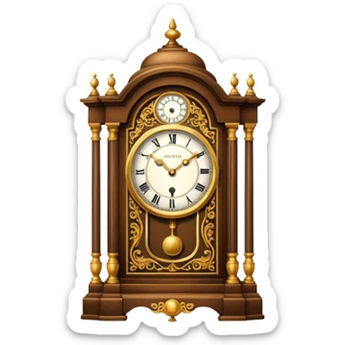 Grandfather's old clock sticker