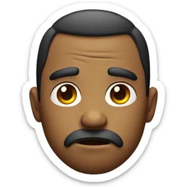 Unimpressed face sticker