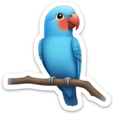 Blu lovebird sticker