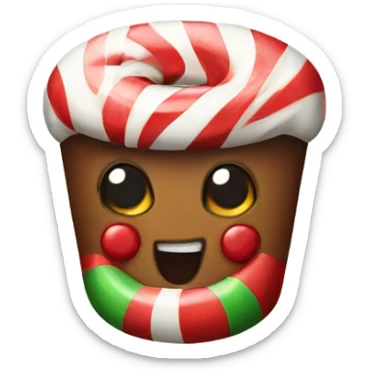 Xmas candy sticker