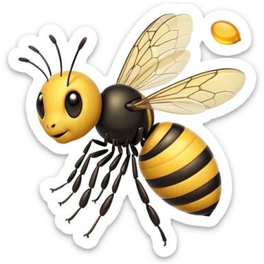 a bee alternate pose sticker