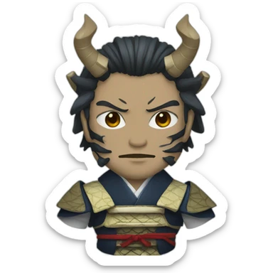 suit oni samurai sticker