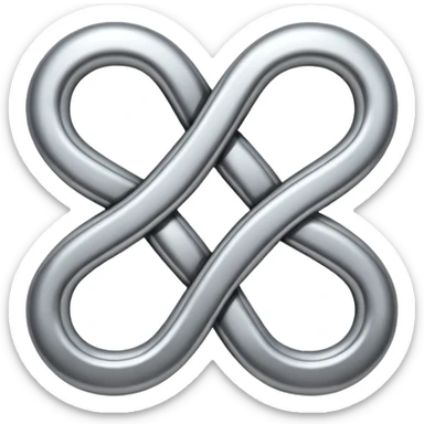 single infinity symbol sticker