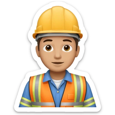 Scaffolder erecting scaffold  sticker