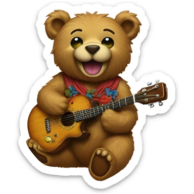 Grateful Dead bear sticker