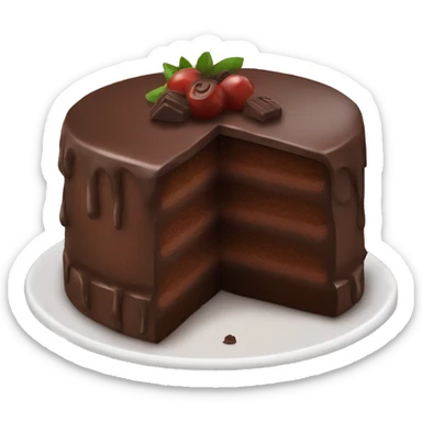 Chocolate cake sticker