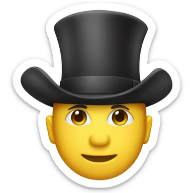 a dandy hat sticker