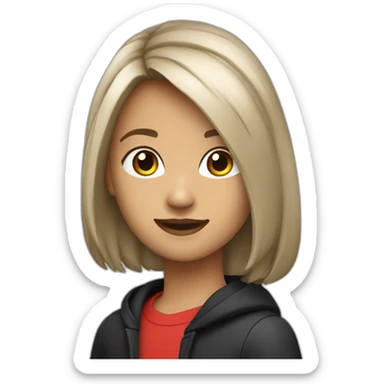 Adolescent brun de 14ans sur une beta rr rouge et noir sticker