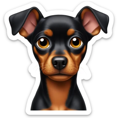 Min pin shrugging sticker