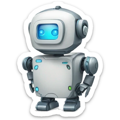 Cybersafety robo-mascot sticker