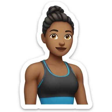 Gym woman sticker