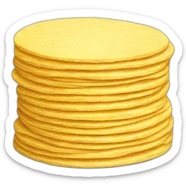 Small Stack of corn tortillas sticker