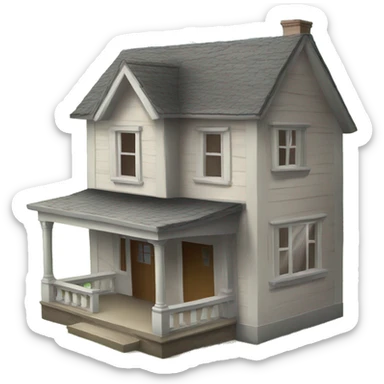 Trap house with roof missing sticker