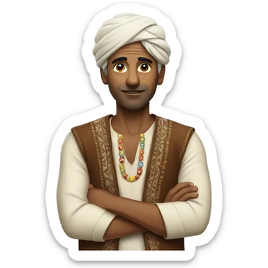 Indian man gambling  sticker