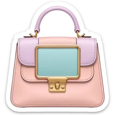 Delicate photo frame made with minature handbags
 sticker