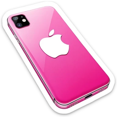 Pink iPhone 15 sticker