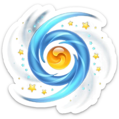 black magic particle sticker