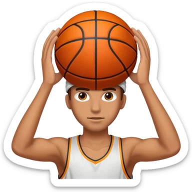 On ur head basketball sticker