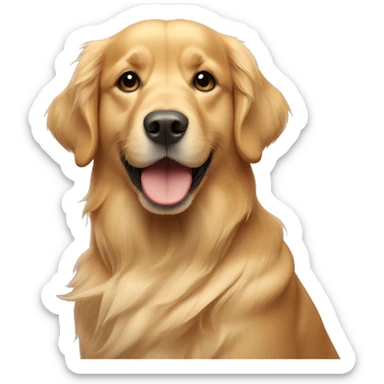 Golden retriever dog sticker