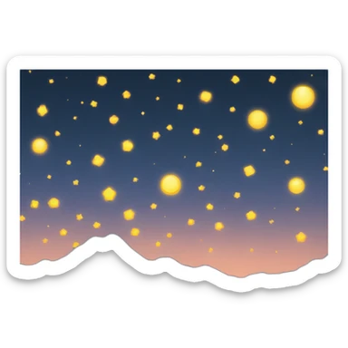 night-sky sticker