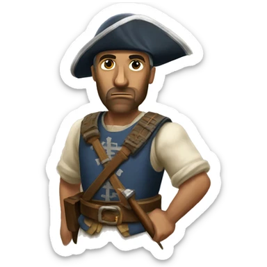 a militia from age of empires 2 sticker