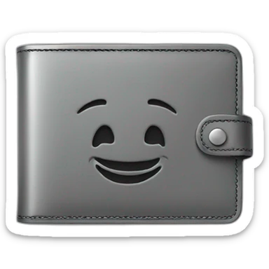 A metal slim wallet sticker