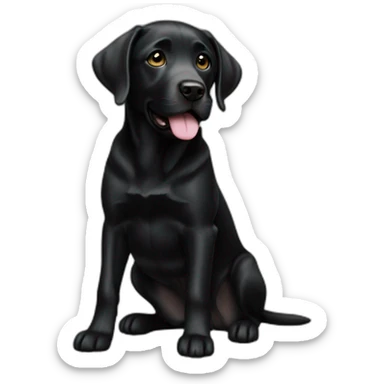 black labrador gold sticker