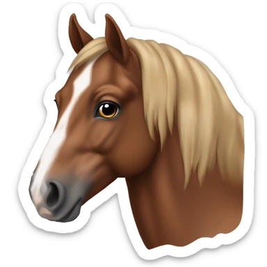 sorrel quarter horse sticker