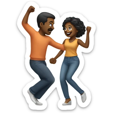 Couple dancing together  sticker