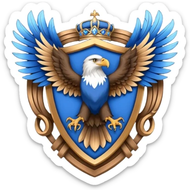 Hogwarts Ravenclaw crest Eagle sticker
