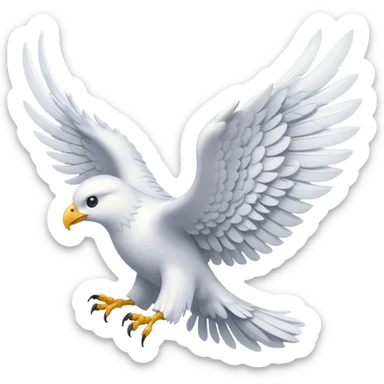 letter with wings sticker