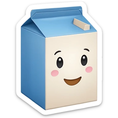 milk box sticker