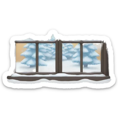 Snow Window sticker