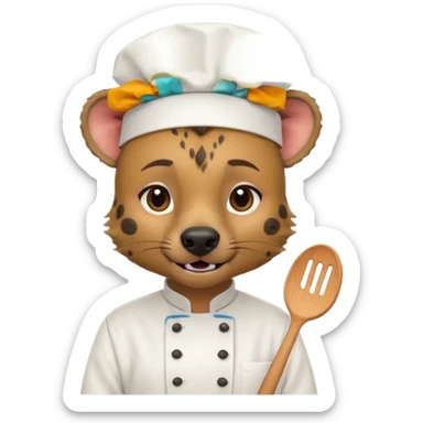 chef hyena sticker