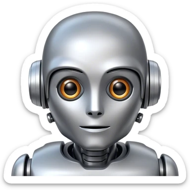 A robot that speaks foreign languages sticker