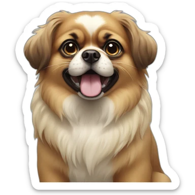 tibetan spaniel sticker