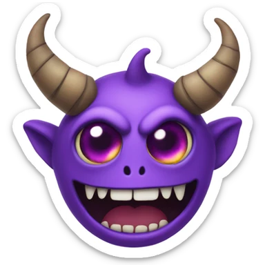 One eyed one horned flying purple people eater sticker