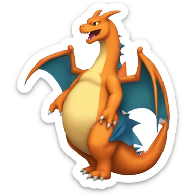 Fat gay charizard sticker