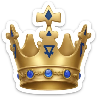 Crown with Masonic logo sticker